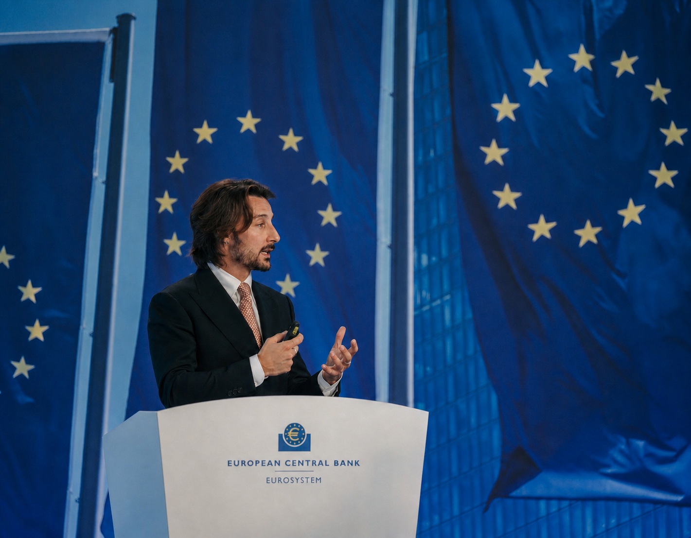 Francesco Amodeo presenting at the European Central Bank