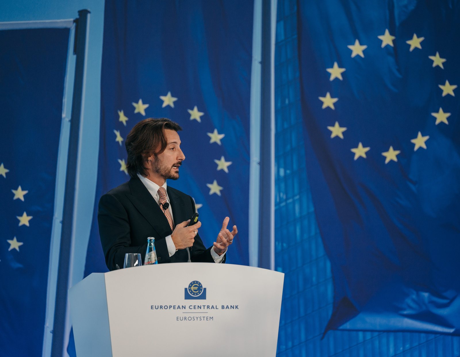 Francesco Amodeo presenting at the European Central Bank